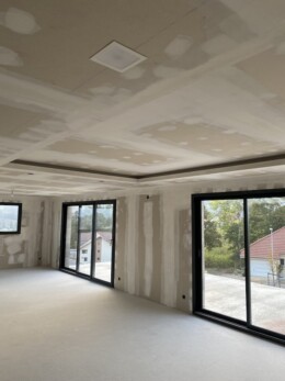 Décaissé pour installation leds en plafond à Seyssel 01420
