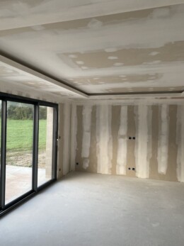 Décaissé pour installation leds en plafond à Seyssel 01420